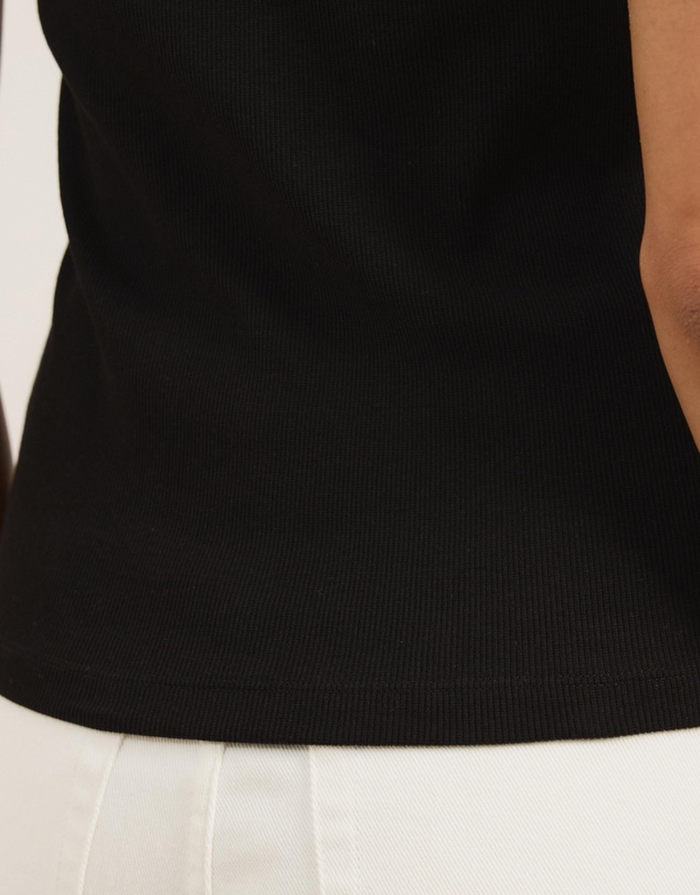 Atmos&Here - Ava Deep Scoop Organic Rib Racer Back Tank Top