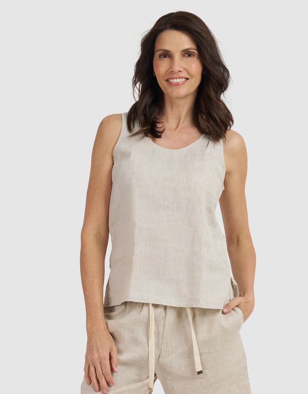 CAMIXA - Tanya Tank Linen Top