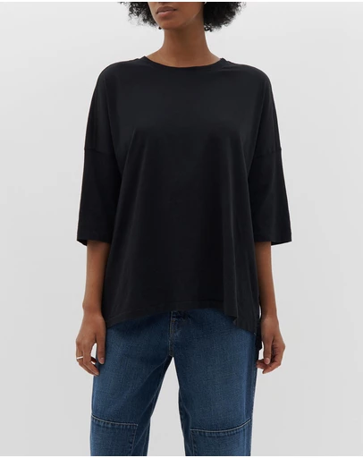Bassike - slouch side step t.shirt