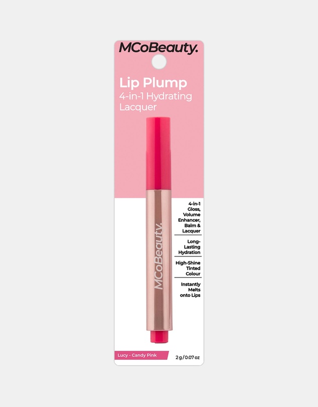 MCoBeauty - Lip Plump 4-in-1 Hydrating Lacquer - Lucy (Candy Pink)
