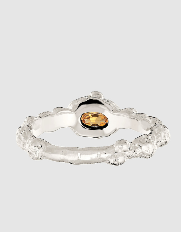 Haze & Glory - ICONIC EXCLUSIVE - Citrine Cocktail Ring in 925 Silver
