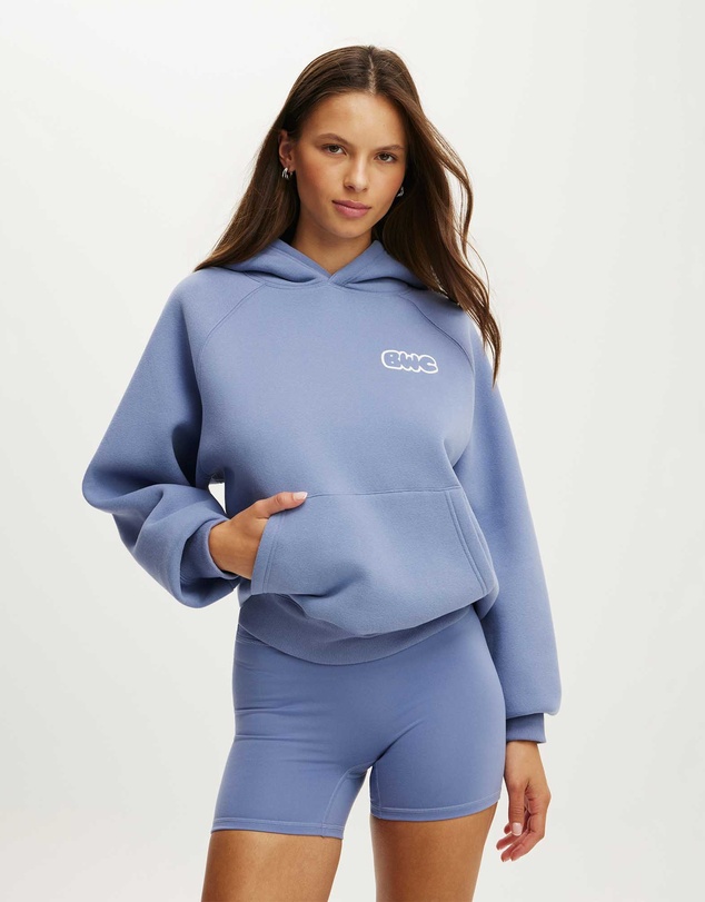 Cotton On Body Active - Plush Premium Graphic Raglan Hoodie