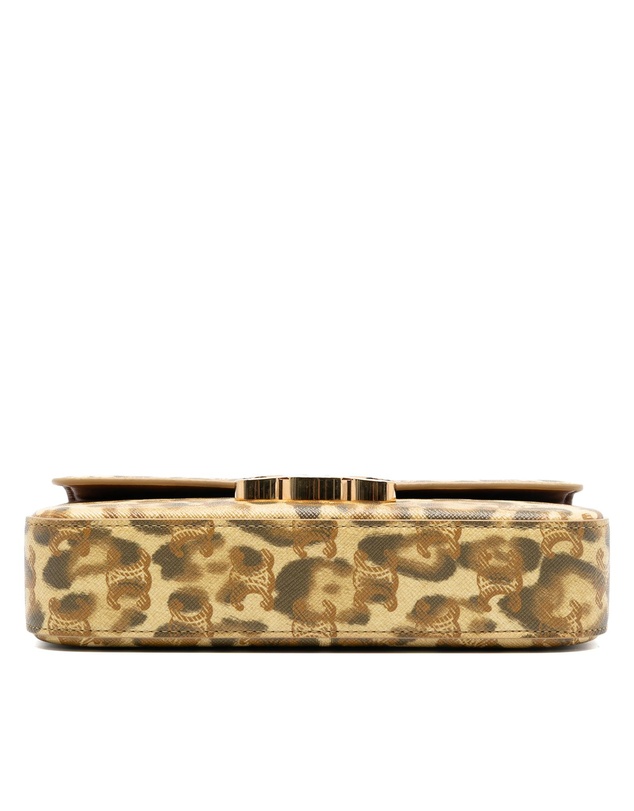 Pre-Loved by Azura Reborn - Pre-Loved Calfskin Leopard Print Claude Chain Shoulder Bag