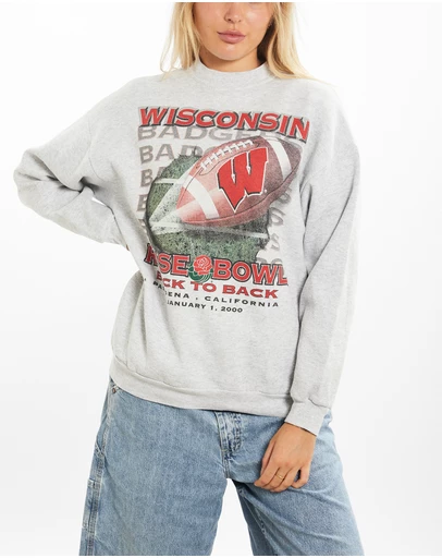 Vintage by The Real Deal - Pre Loved - Vintage NCAA Wisconsin Badgers Sweatshirt