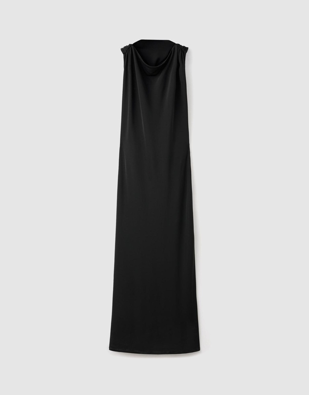 M.N.G - Draped Dress With Metallic Detail
