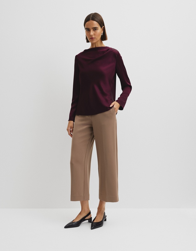 Country Road - Draped Long Sleeve Shirt