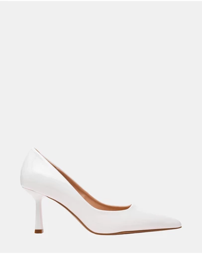 Steve Madden - Brynnn White Patent Heels