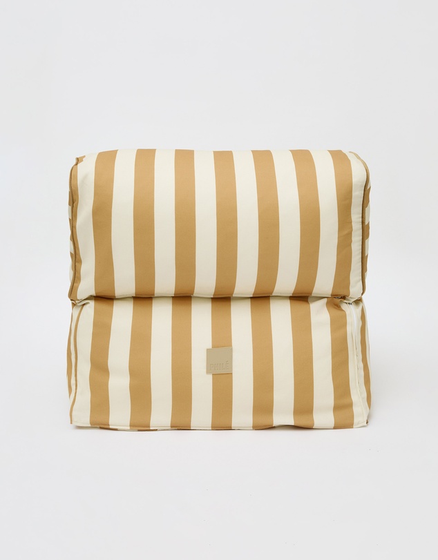 Phile - Striped Toddler Lounger - Marigold