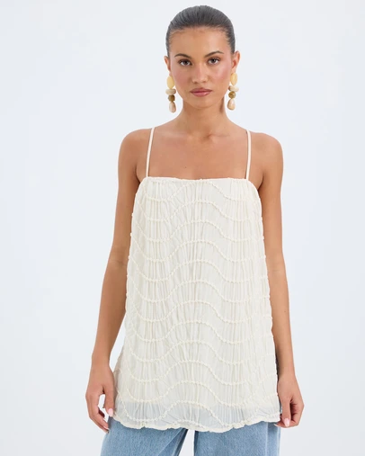 Calli - Olympia Textured Tunic Top