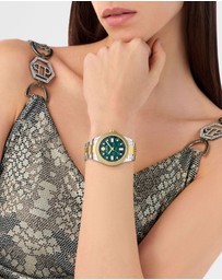 Philipp Plein - Queen 38mm Green Dial with Two-tone bracelet