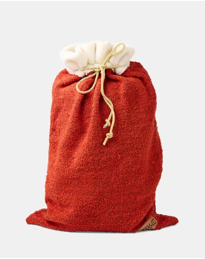 Kip&Co - Christmas Red Boucle Santa Sack - Kids