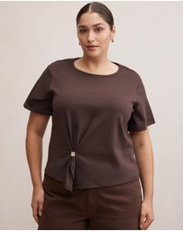 Forever New Curve - Lani Curve Hardware Detail T-Shirt