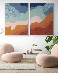 Inka Arthouse - Sunset Mountain Set by Elena Ristova