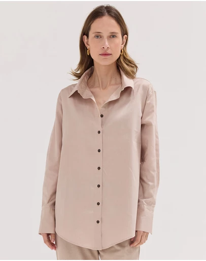 Cloth & Co. - The Split Back Shirt Limestone