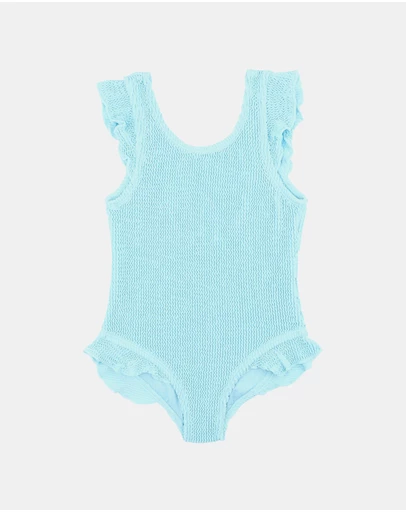 Minihaha - Blue Fizz Crinkle Swimsuit - Babies-Kids
