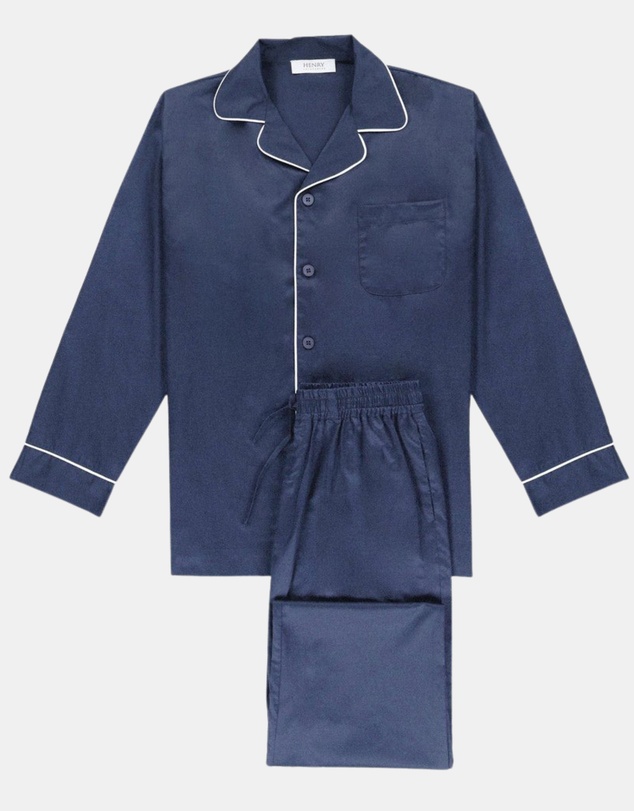 Henry Bucks - Henry Lounge Flannel Long Sleeve Button Pyjama Set