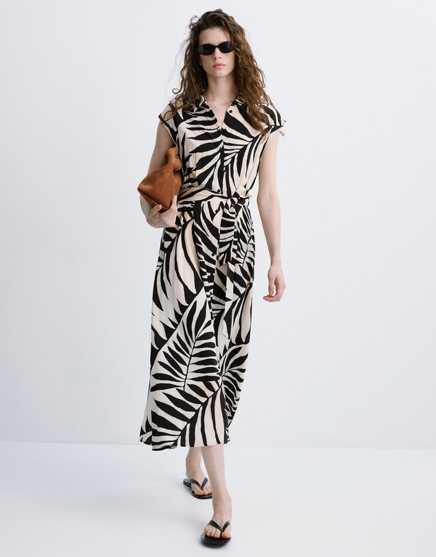 M.N.G - Printed Shirt Dress
