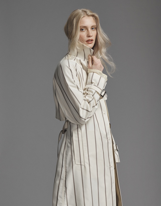 Country Road - Longline Stripe Coat