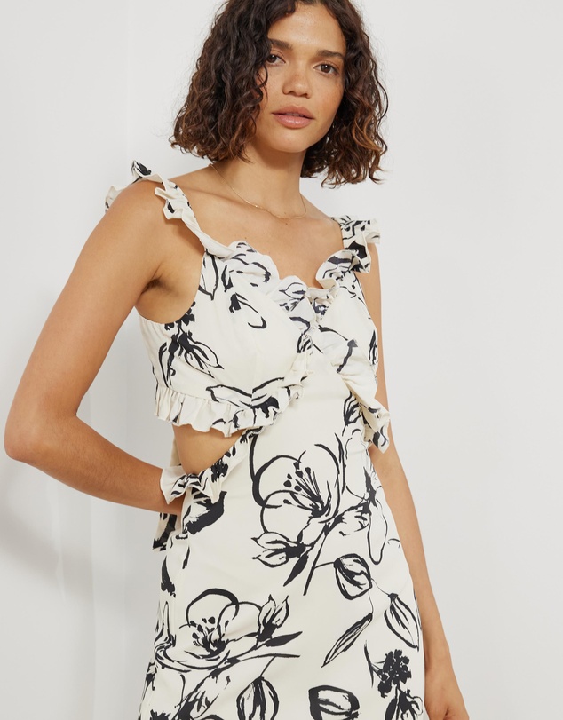 Atmos&Here - Perry Ruffle Midi Dress