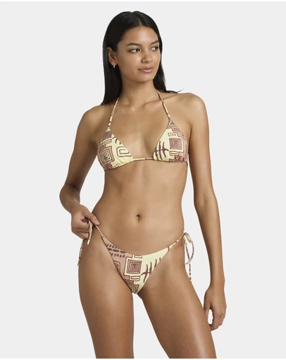 RVCA - Womens Deep Vibe Tie Side Moderate Bikini Bottom