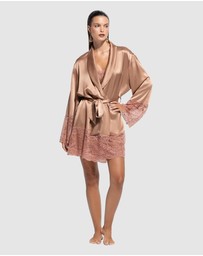 GINIA - Silk Lace Robe