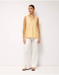 AERE - Noa Linen Top