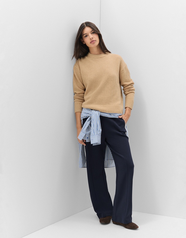 UNISON - Merino Wool Crew Neck Knit