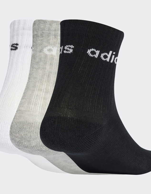 adidas Performance - Linear Kids Crew 3 Pairs Per Pack Socks