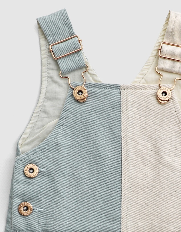 WITH LOVE FOR KIDS - Everett Short Denim Overalls - Babies - Kids