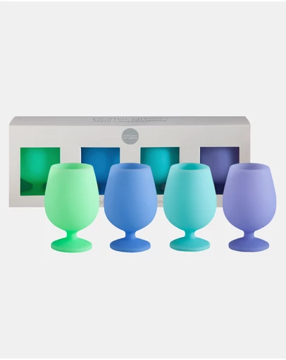 porter green - stemm | silicone unbreakable wine glasses