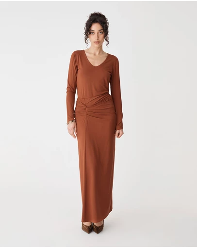 Forcast - Dasha Ruched Bamboo Skirt