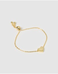 Izoa Kids - Kids Heart Alphabet Letter N Bracelet