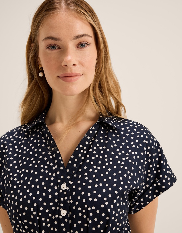 Review - Ditzy Dot Shirtdress