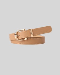 KAJA Clothing - Needle Buckle Belt - Khaki