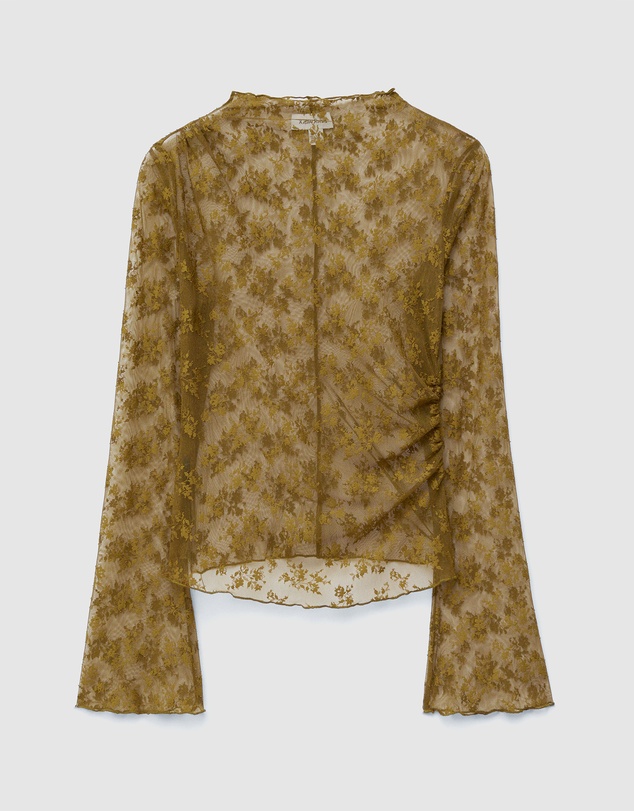 & Other Stories - Long-Sleeve Lace Top