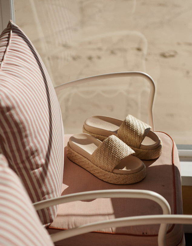 Sol Sana - DUSTIN FLATFORM NATURAL RAFFIA