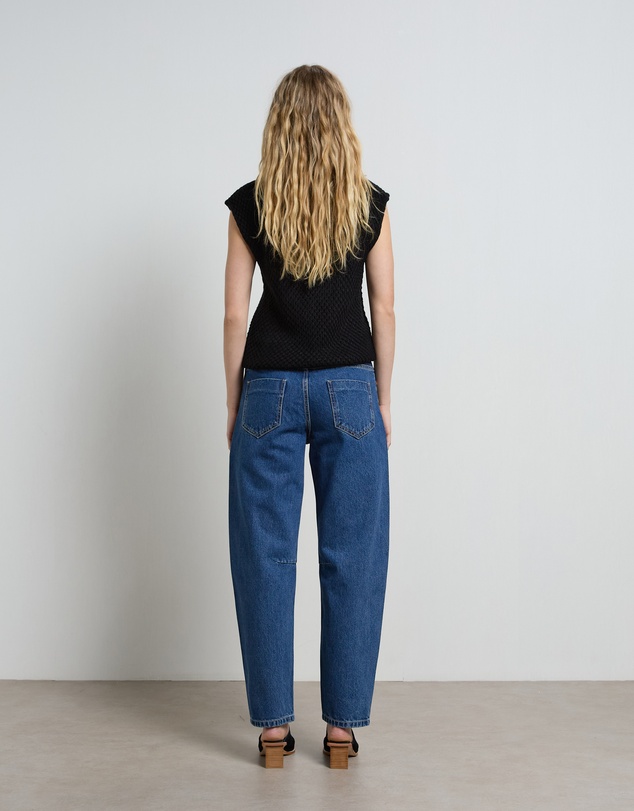 DRICOPER DENIM - Chloe Mid Rise Barrel Jeans