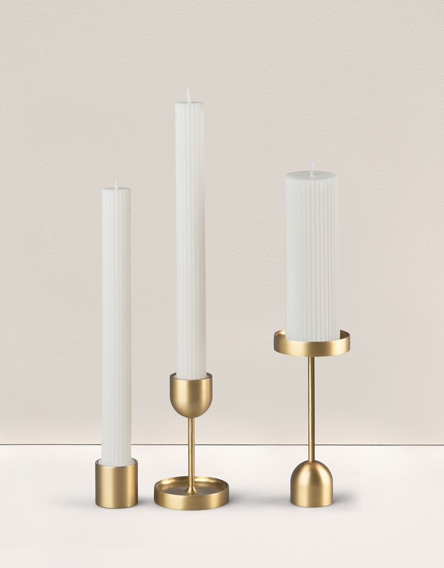 Black Blaze - Column Pillar Candle Combo