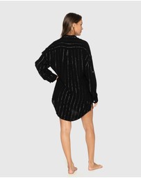 Nip Tuck Swim - Black Cassandra Bronte Beach Shirt Black