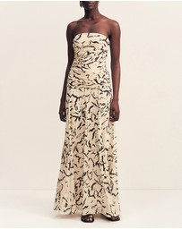 Shona Joy - Rea Strapless Panelled Maxi Dress