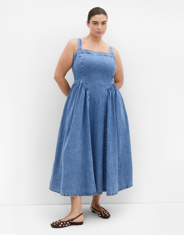 City Chic - Gia Denim Midi Dress
