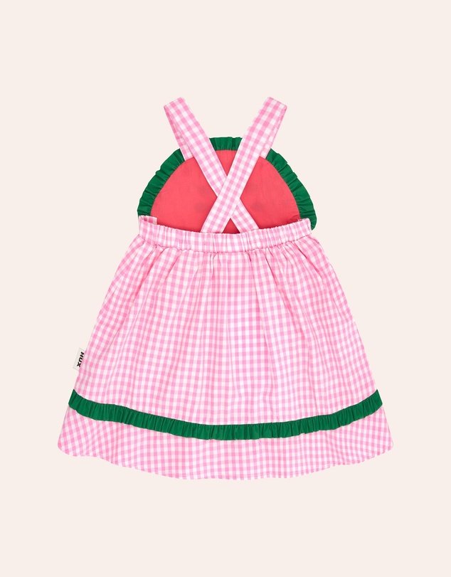 Huxbaby - One-In-A-Melon Check Dress - Babies-Teens