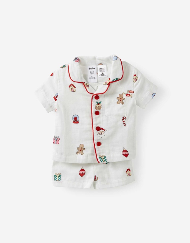 Cotton On Kids - Baby Woven Family Christmas Pj Set
