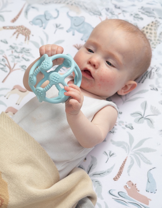 Living Textiles - Organic Bassinet Fitted Sheet - Wild Safari