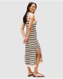 Tommy Hilfiger - Crochet Slim Midi Sleeveless Sweater Dress