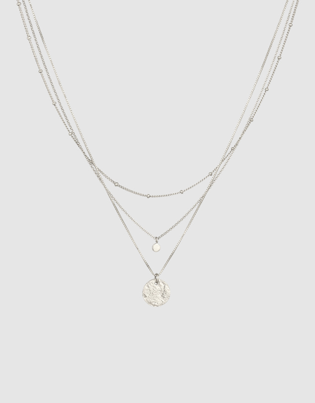 Elli Jewelry - Crystal Layered Necklace in 925 Silver