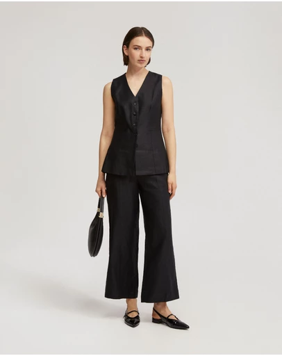 Oxford - Alice Linen Waistcoat