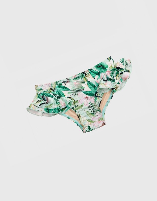 Aqua Blu Kids - Marabou Halter Neck Bikini Set - Kids