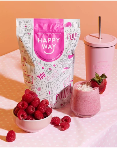 Happy Way - Berry Whey Protein Powder