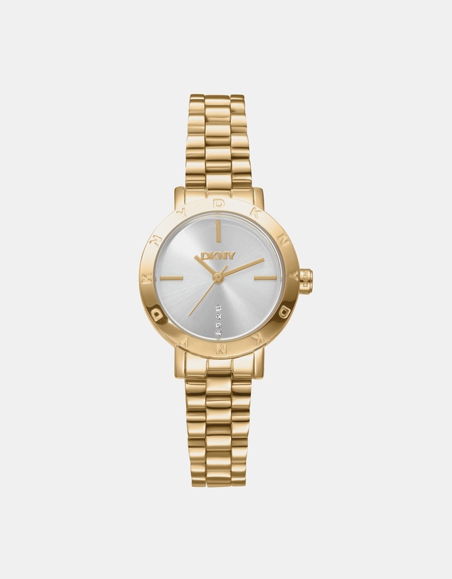 DKNY - Essentials Gold 28mm Womens Watch + Gold Bracelet